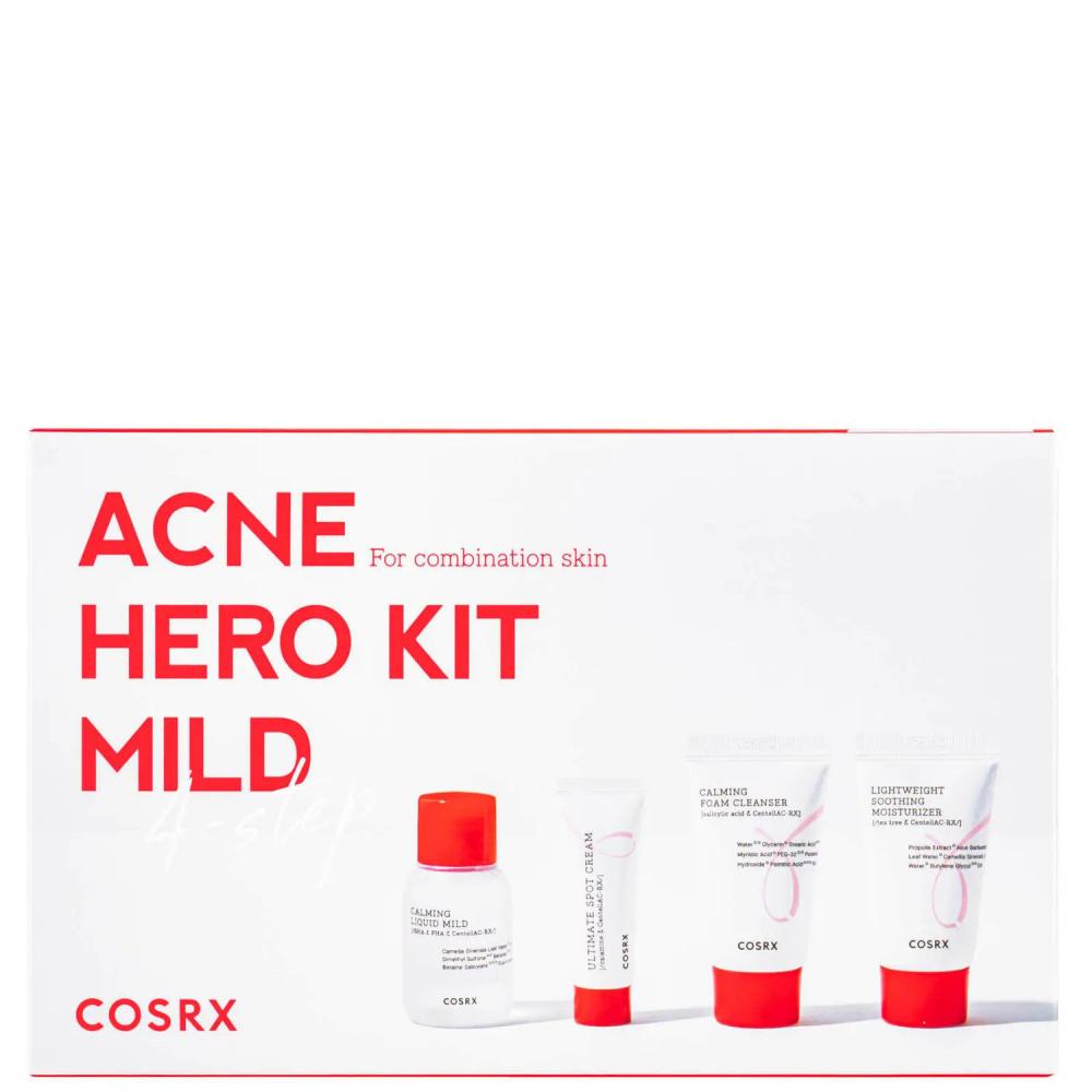 Cosrx-Acne Hero Kit-Mild 2.0 herbal acne removal cream anti acne pimple acne scars treatment gel fade acne spots oil control shrink pores face skin care 15g