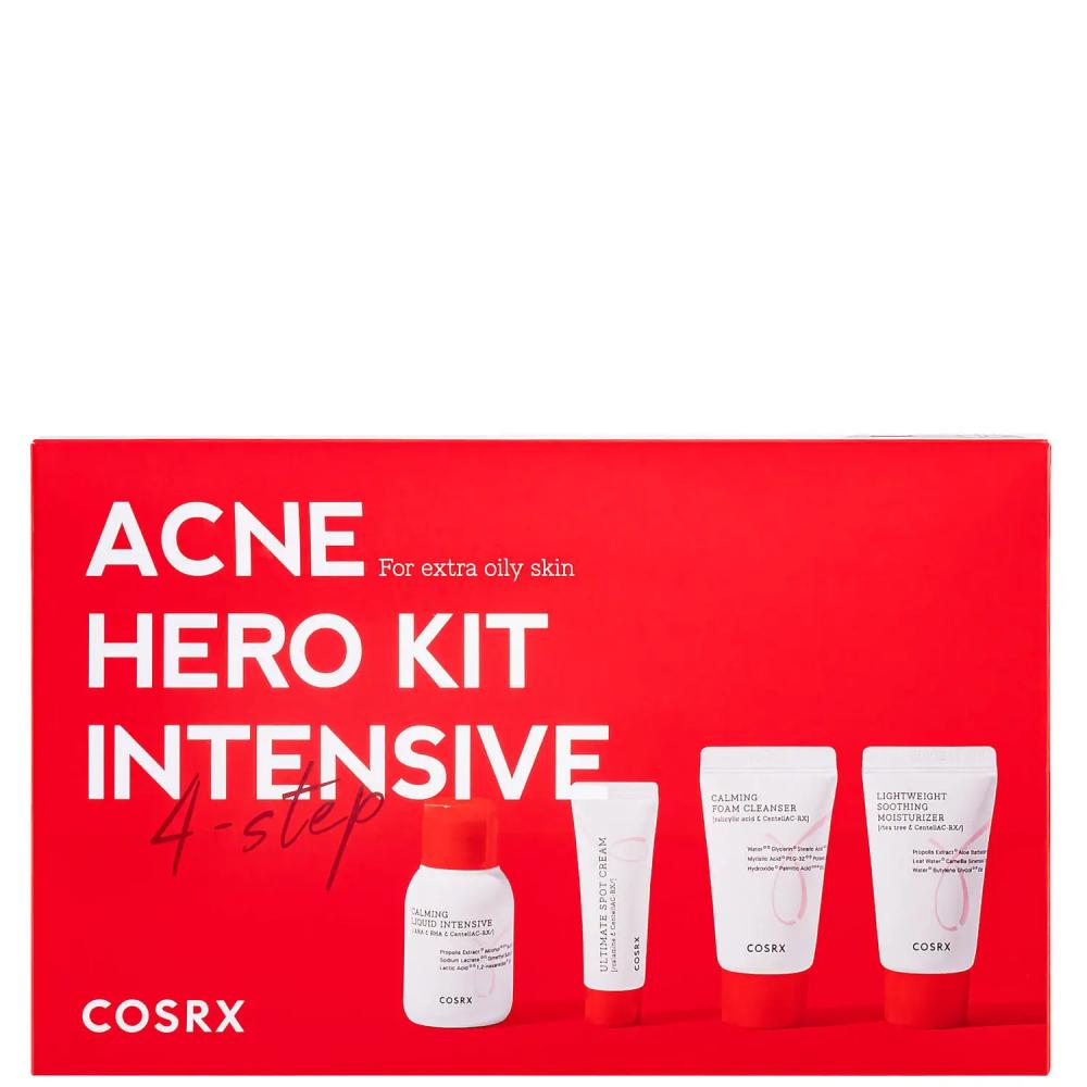 Cosrx-Acne Hero Kit-Intensive 2.0 acne remover cream treatment cream safe mild anti acne cream reduce acne pimple skin redness skin moisturizer no irritation