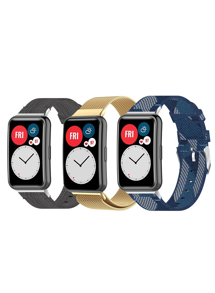 3pcs Watchband Replacement for Huawei Watchfit stainless steel band for huawei watch gt 2 pro strap bracelet correa metal watchband loop for huawei gt2 pro gt 2e gt2 46mm band