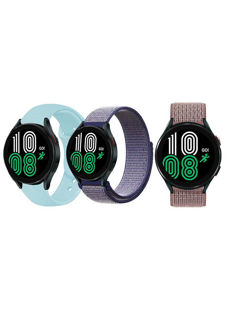 3pcs Watchband Bundle Compatible with all Samsung, Huawei, Amazfit, and Honor with 20mm band size