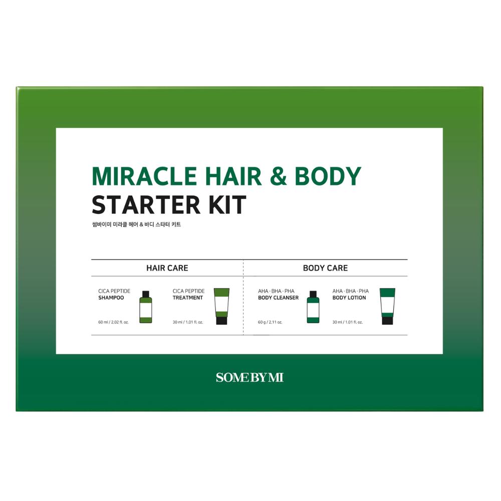Somebymi Miracle Hair & Body Starter Kit organic herbal permanent hair growth inhibitor repair nourish smooth body hair removal spray for private parts leg facial hair