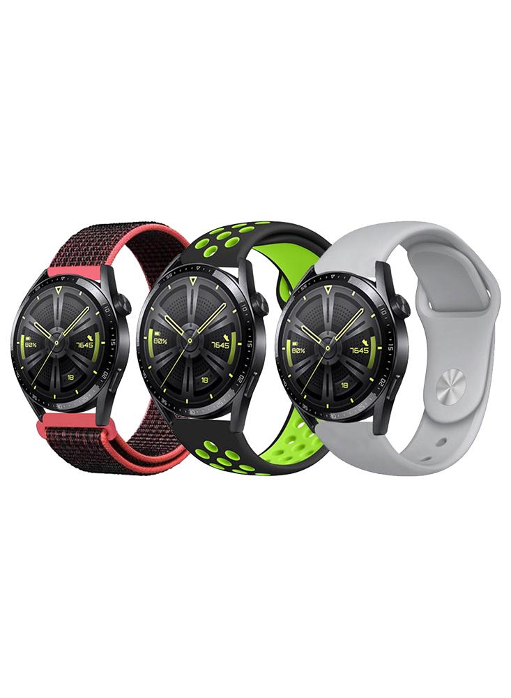 3pcs Watchband Bundle Compatible with all Samsung, Huawei, Amazfit, Fitbit and Honor with 22mm band size electric bicycle handle grip with forward and reverse gear switch scooter accessory forward and reverse switch