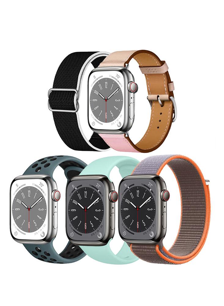 5pcs Watchband Replacement for Apple Watch 41/40/38mm Series 9/8/7/6/5/4/SE