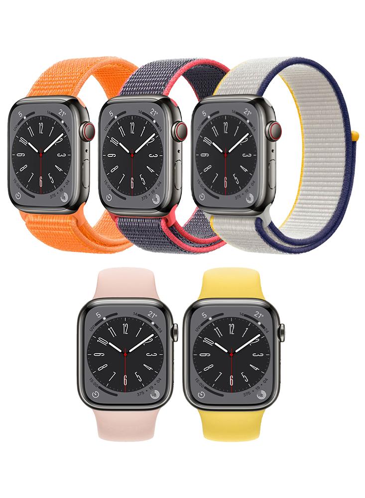 цена 5pcs Watchband Replacement for Apple Watch 49/45/44/42mm Series Ultra 2/Ultra/9/8/7/6/5/4/SE
