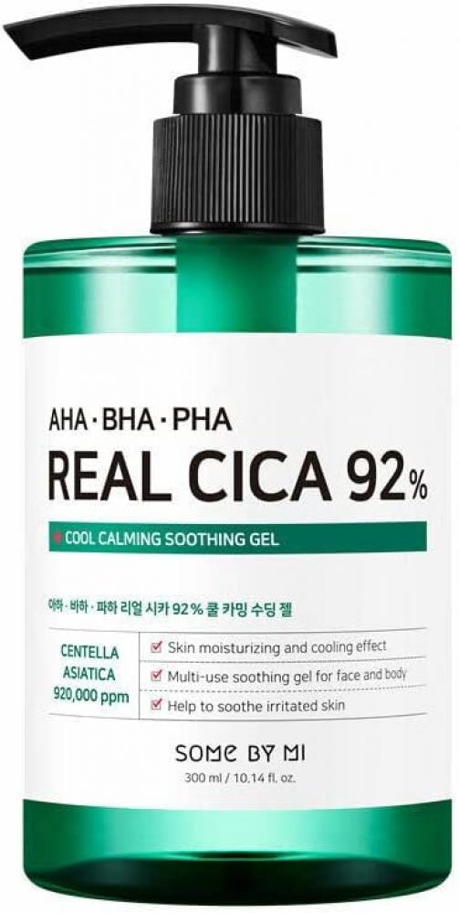 Somebymi Aha.bha.pha Real Cica 92% Calming Soothing Gel somebymi real teatree calming care mask 20g
