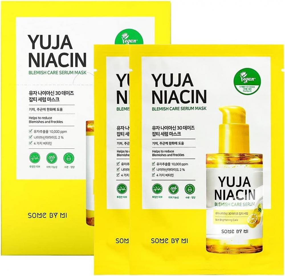 Somebymi Yuja Niacin 30 Days Blemish Care Serum Mask Pack olaplex 4 in 1 moisture mask 370 ml
