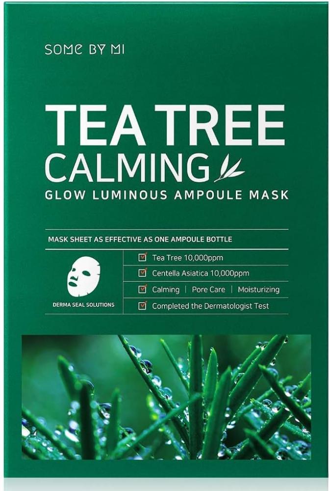 Somebymi Tea Tree Calming Glow Luminous Ampoule Mask Pack набор тканевых масок celimax the real cica calming ampoule mask 5 шт