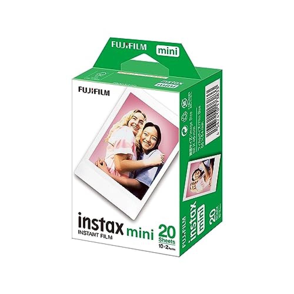Fujifilm 16386016 Instax Film For Instax Mini 8/7S, 2 X 10 Sheets, Packaging May Vary, White Border, Instax Mini Ww 2, Jr1157