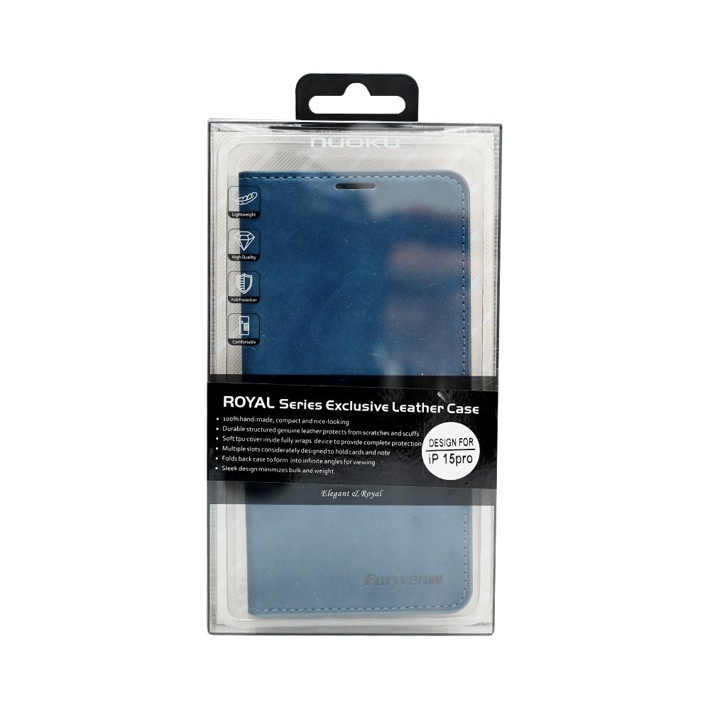 цена Forenbw Bookcase Iphone 15 Pro Blue