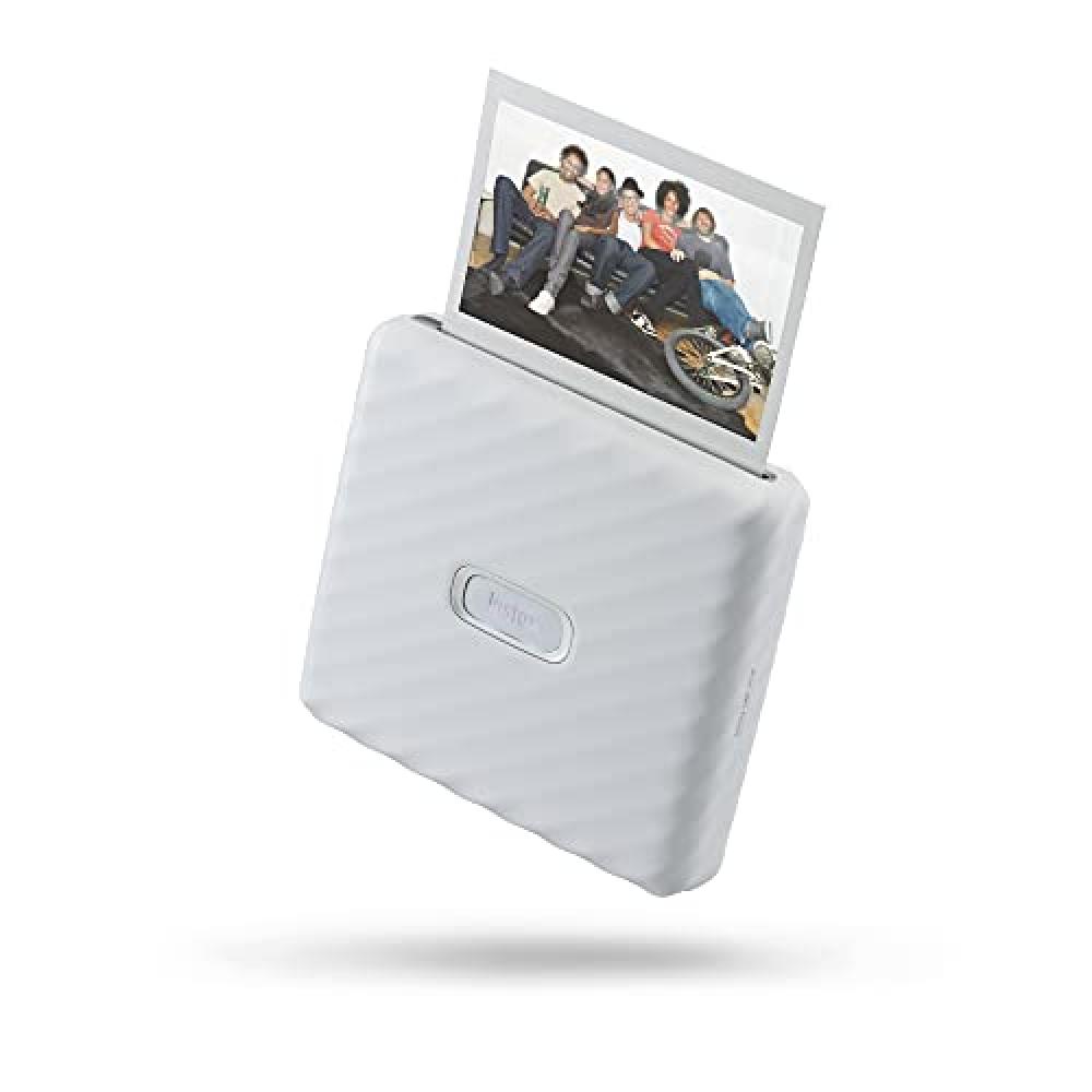 instax LINK Wide portable smartphone instant photo printer, WIDE film format, Ash White цена и фото