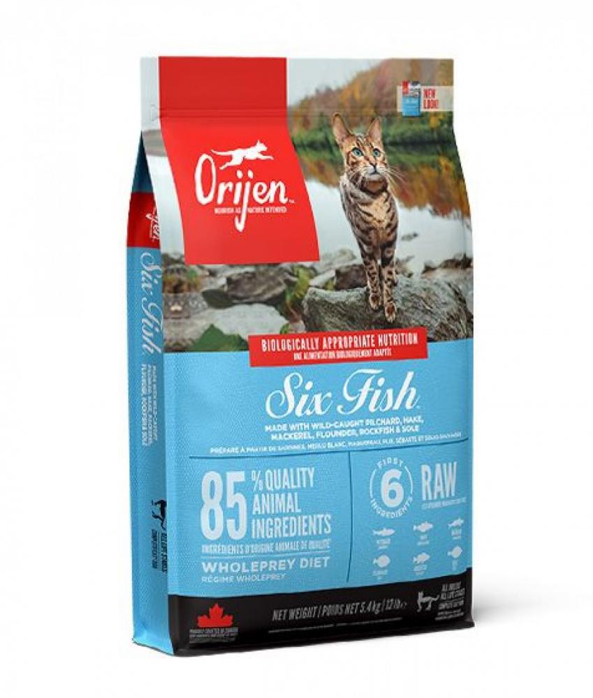 Orijen Six Fish Cat - 5.4kg a little cat planting fish