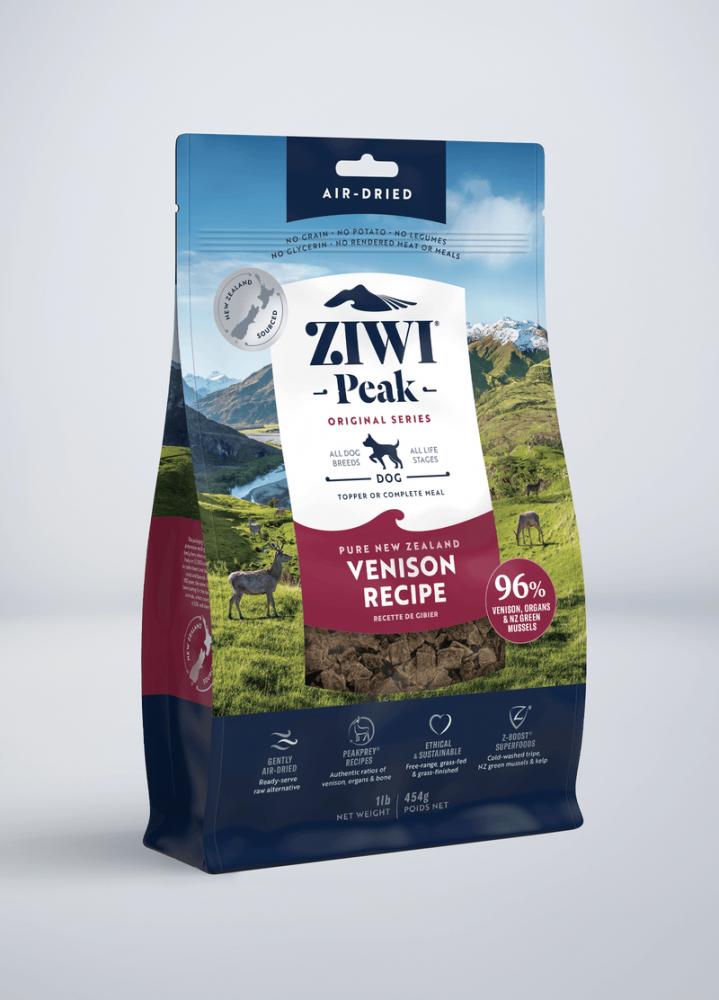 ZiwiPeak Venison Air Dried - Dog Food - 1kg dogs