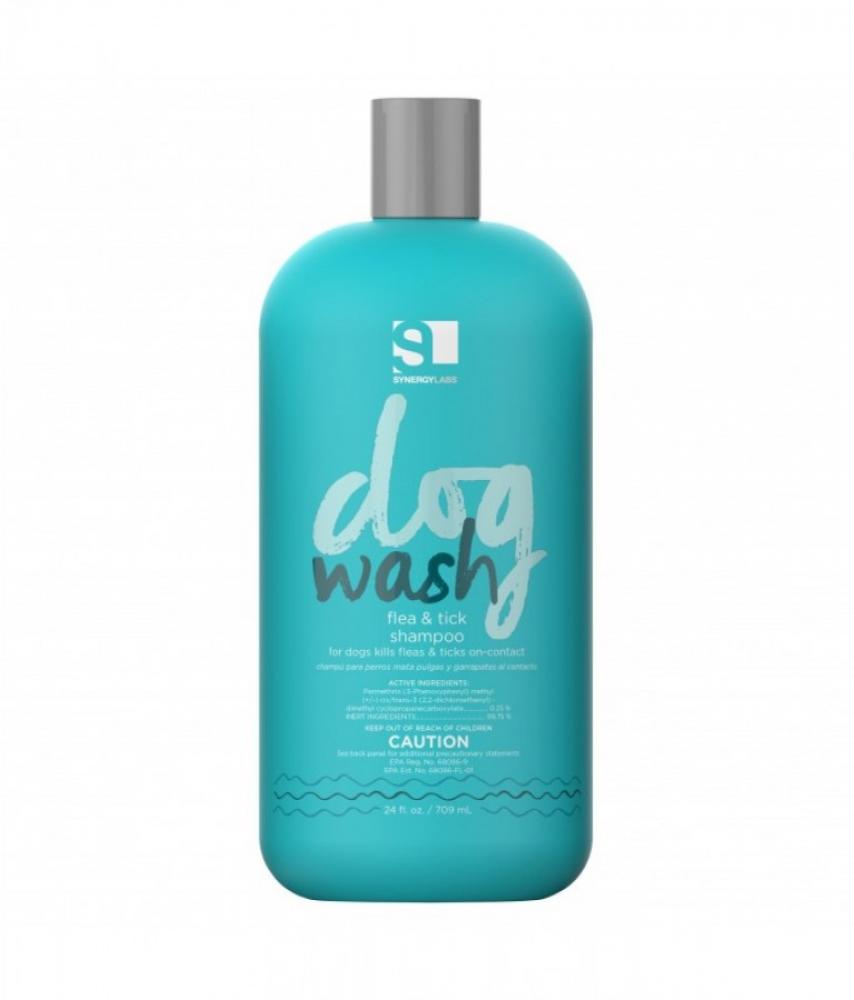 Synergy Lab Dog Wash Flea & Tick Shampoo - 354ml synergy lab dog wash puppy pure