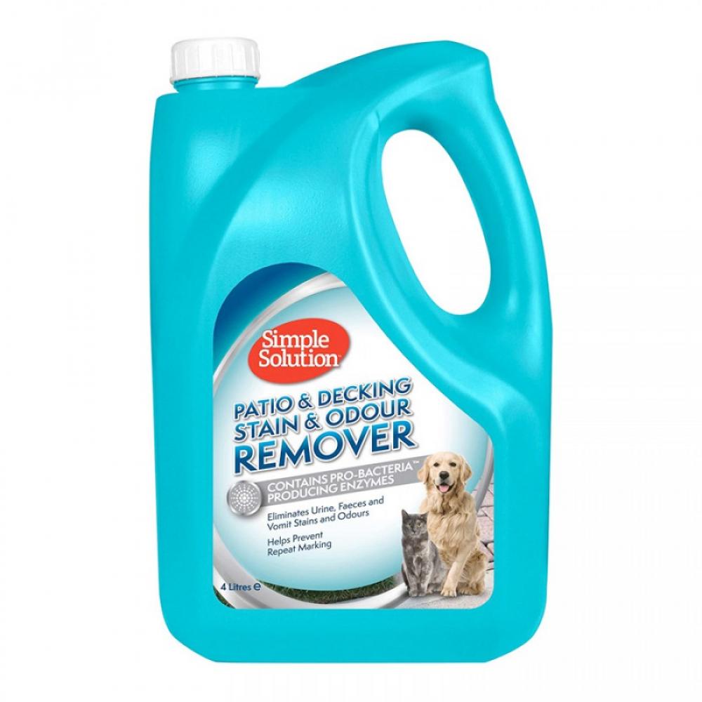 SIMPLE SOLUTION Patio & Decking Pet Stain & Odor Remover - 4L simple solution extreme stain odor remover 3in1 dog 945ml