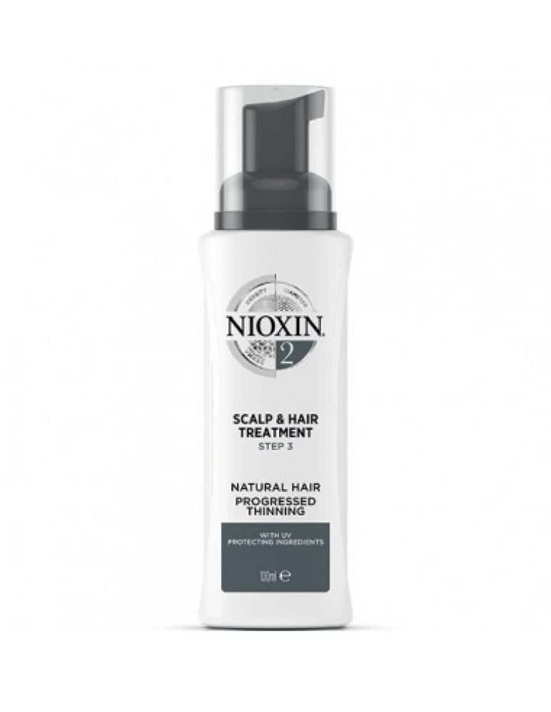 Nioxin 2 Scalp \& Hair Treatment 100ml natural essence anti hair loss nourishing lotion hair regrowth lotion increases density hairline for increase the hairline