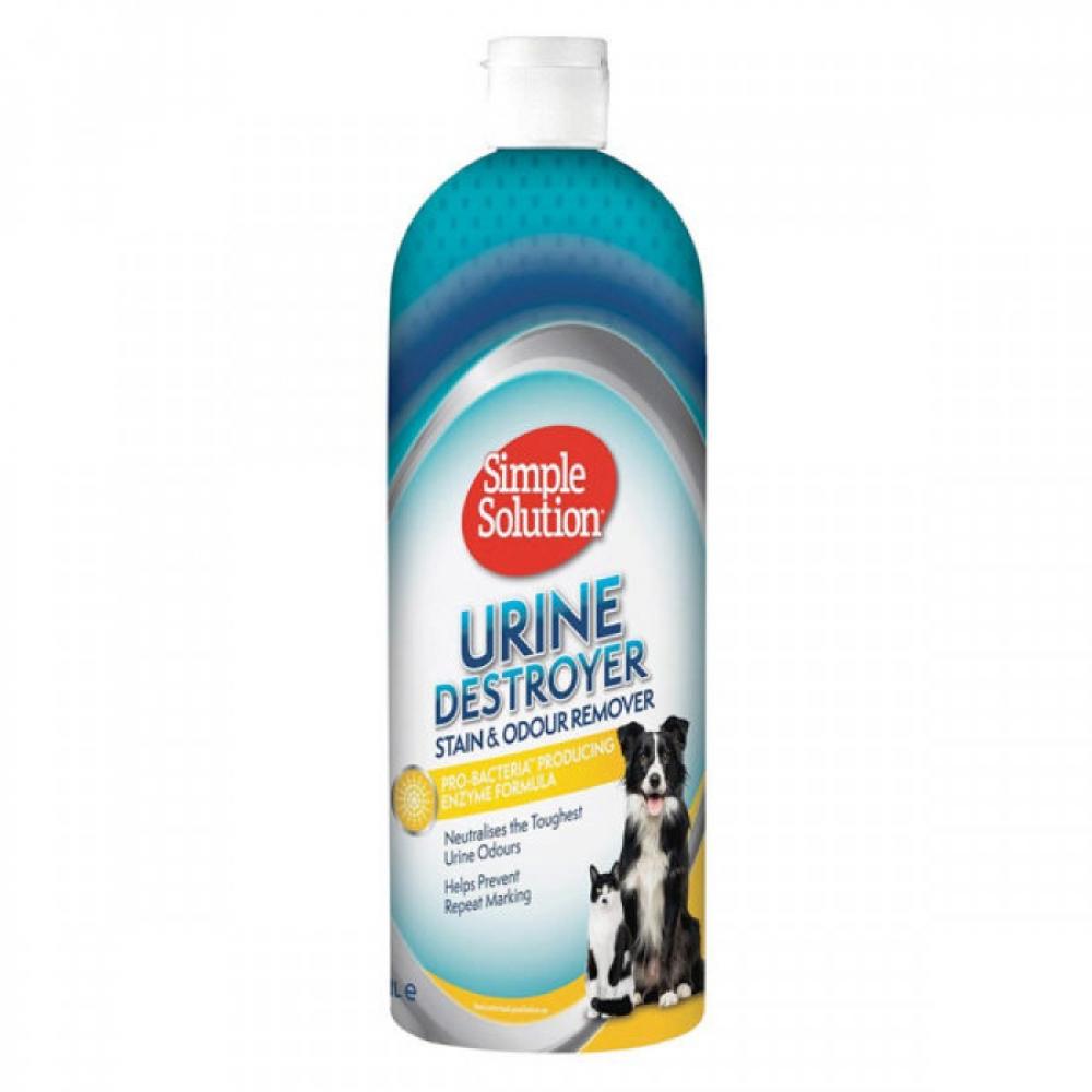 SIMPLE SOLUTION Urine Destroyer Stain \& Odor Remover - Dog \& Cat - 1L simple solution patio