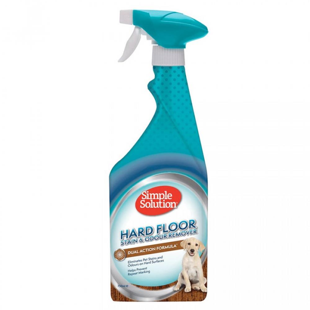 SIMPLE SOLUTION Hard Floor Stain \& Odor Remover- Dual Action Formula - Dog - 750ml simple solution plant based stain