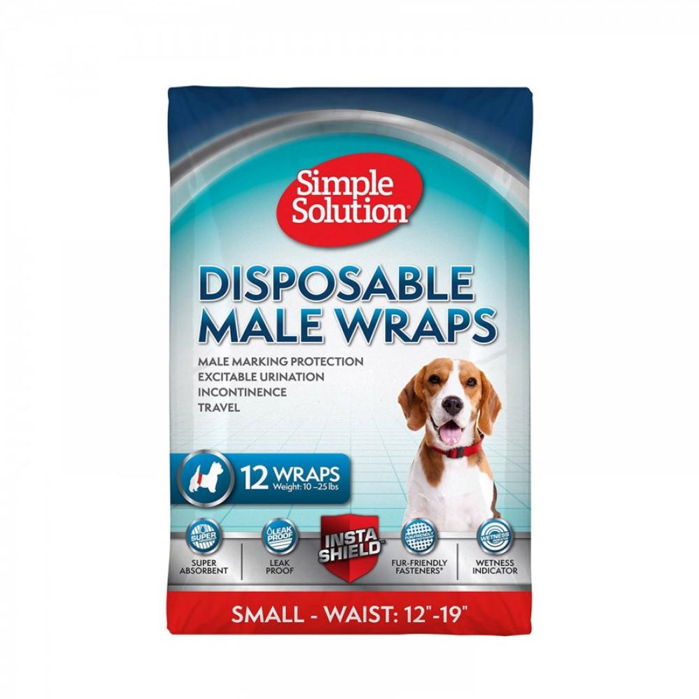 SIMPLE SOLUTION Disposable Diapers - Male - 12pcs - S фото