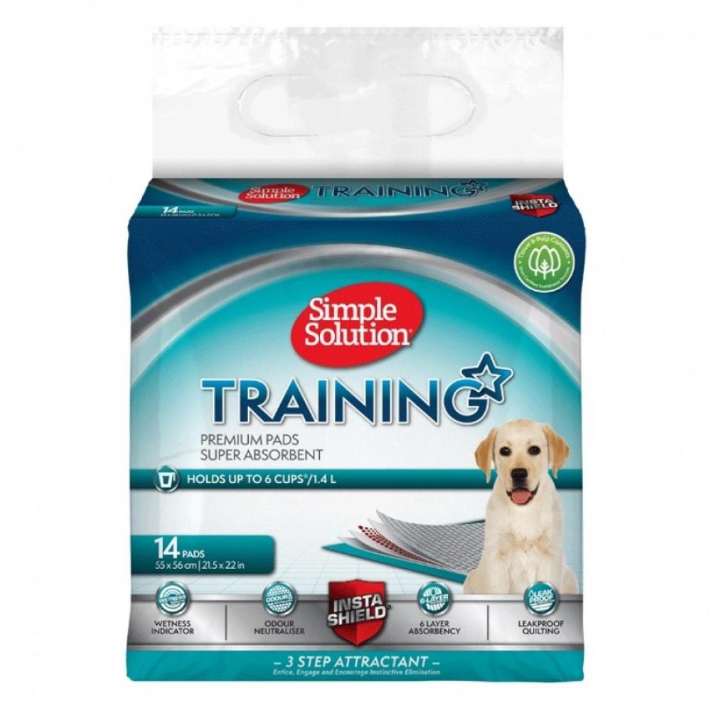 SIMPLE SOLUTION Puppy training pad - 55*56 - 14 Pads - L puppy dog puppy dog how are you board bk