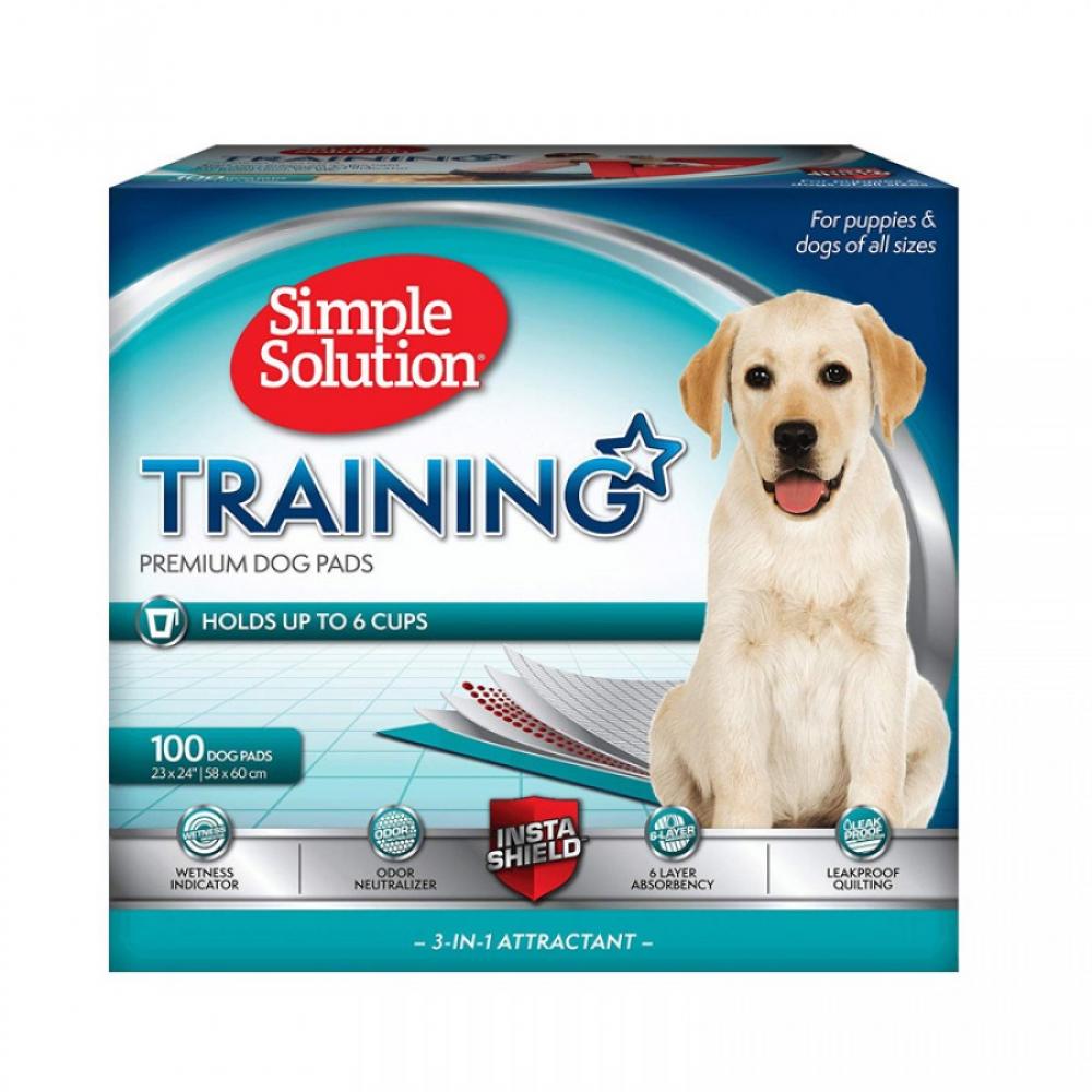 SIMPLE SOLUTION Economy training pads - 100Pads m pet training pads 45 60 50pcs m