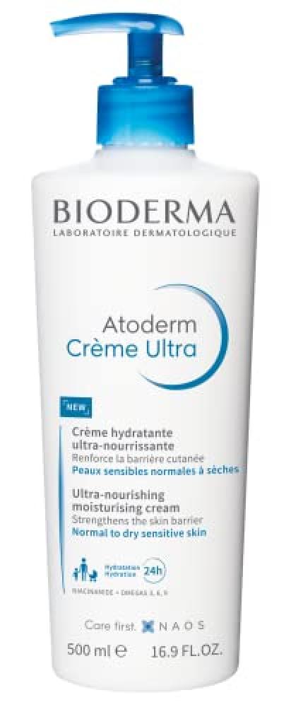 Bioderma Atoderm Creme Ultra-nourishing cream for Normal to sensitive dry skin, 500ml