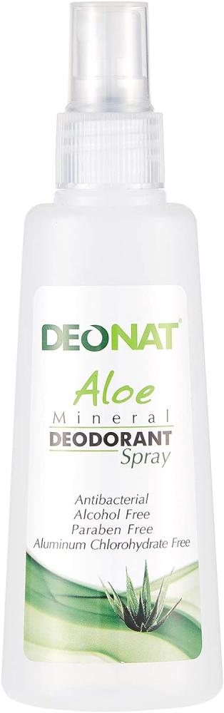 Deonat Aloe Mineral Deodorant Spray - 100 ml deonat mangosteen mineral deodorant stick 100 gm