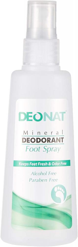 Deonat Mineral Deodorant Foot Spray - 100 ml deonat natural mineral deodorant roll on 65 ml