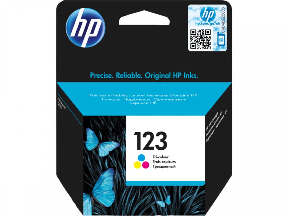 HP / Printer cartridge, HP 123 tri-color, Multicolour