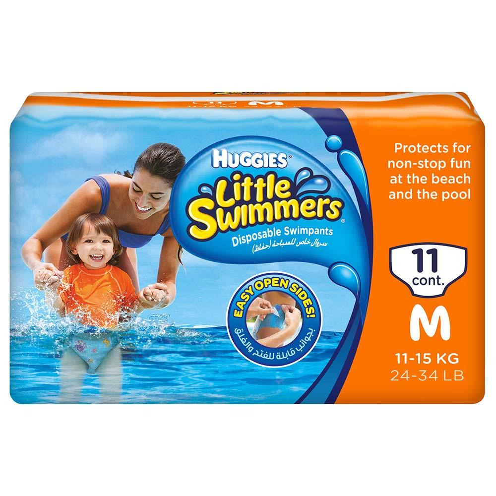 Huggies / Diapers, Little swimmers, 24.2 - 33 lbs (11-15 kg), 11 pcs huggies diapers little swimmers 24 2 33 lbs 11 15 kg 11 pcs