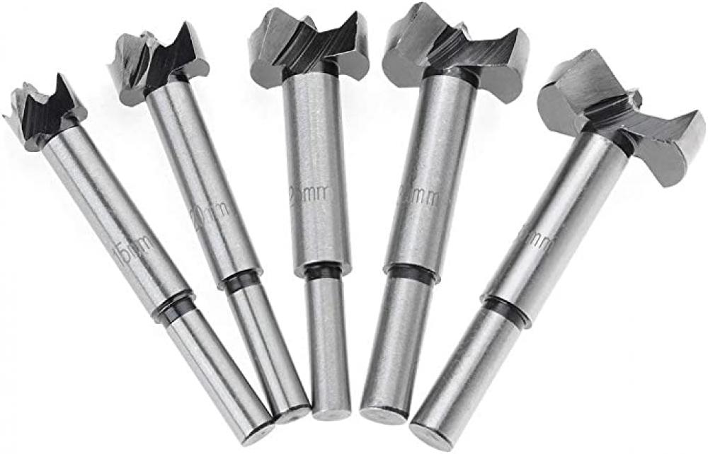 4pcs rotating burr tools kit 1 4 shank double cut tungsten carbide rotary burr set for diy woodworking metal carving drilling Forstner Auger / Drill bits set, 5 pcs