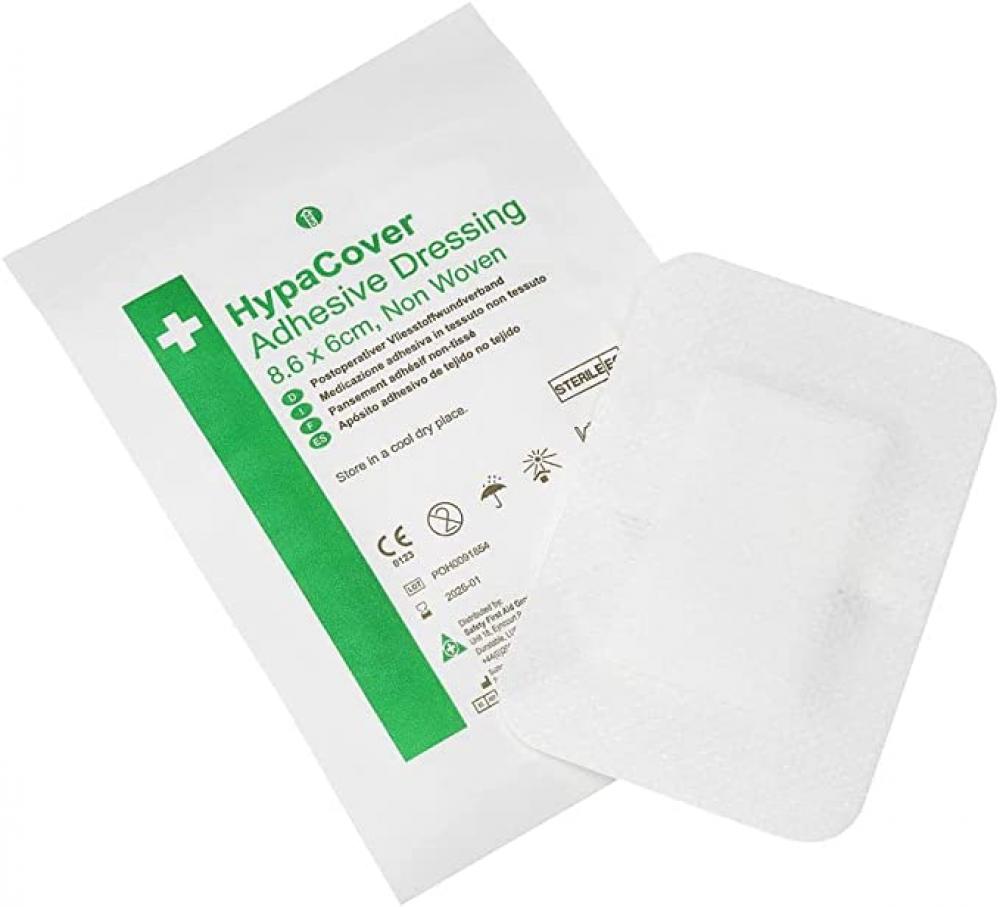 burn dressing first aid burncare bandage gel hydrogel sterile trauma dressing advanced healing for wounds care Safety First Aid / Adhesive wound dressing HypaCover, Medium, 8.6x6 cm, x25