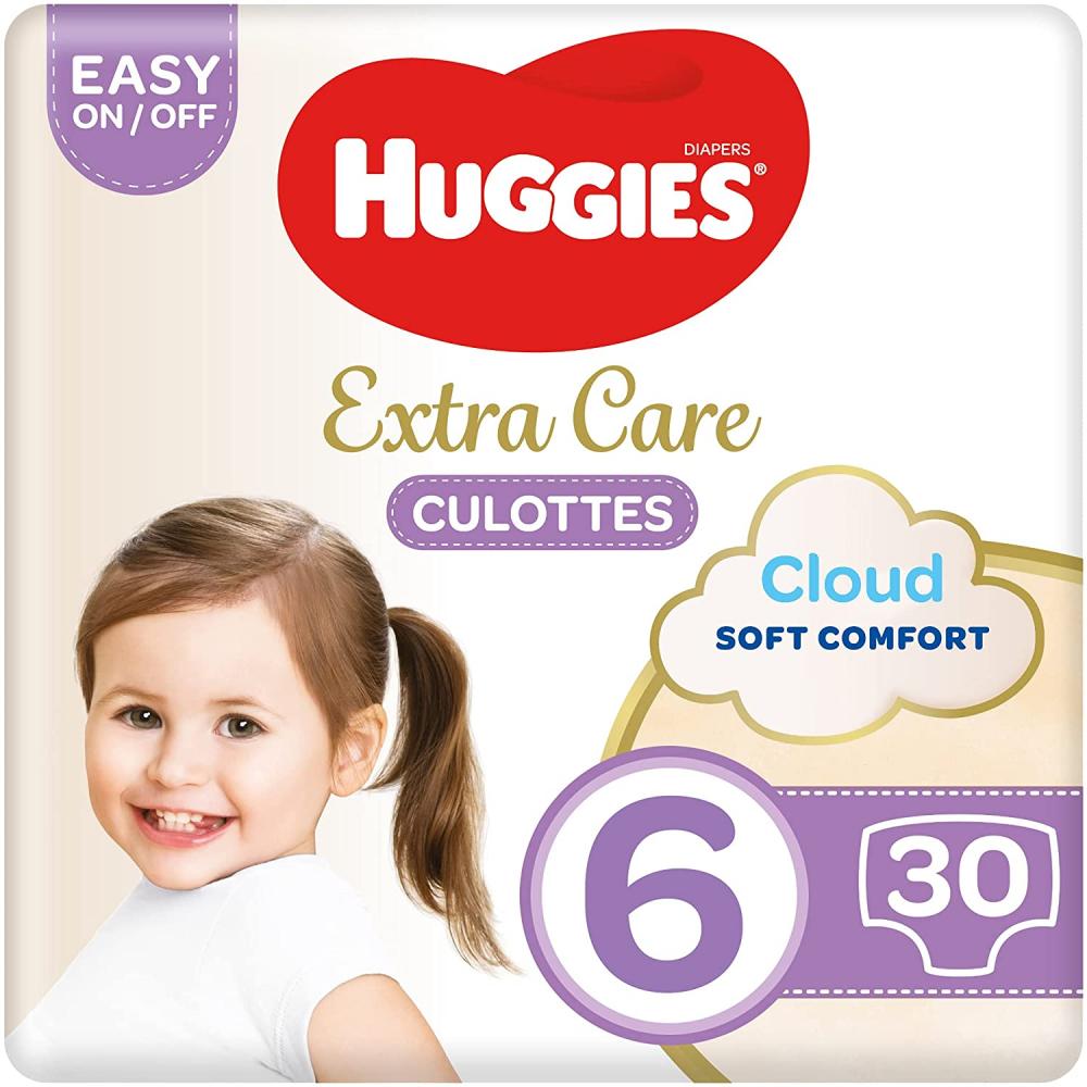 Huggies / Baby pants diapers, Size 6, 33 - 55.1 lbs (15 - 25 kg), 30 pcs baby diapers for newborns infant disposable diaper nappy changing soft absorb soft and breathable for easy replacement