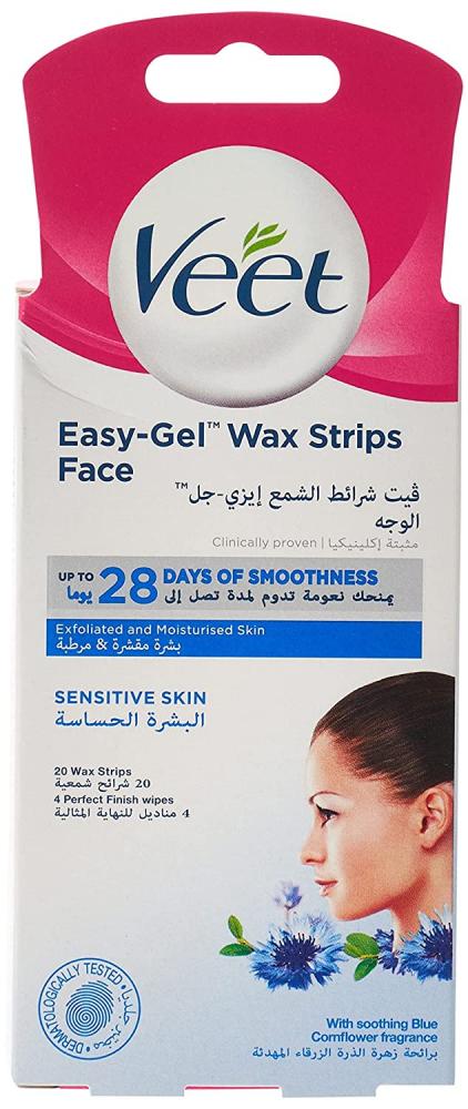Veet / Easy-gel wax, 20 strips 4pcs box silicone gel strips patch silicone scar sheets reusable silicone scar removal patch remove trauma burn scar