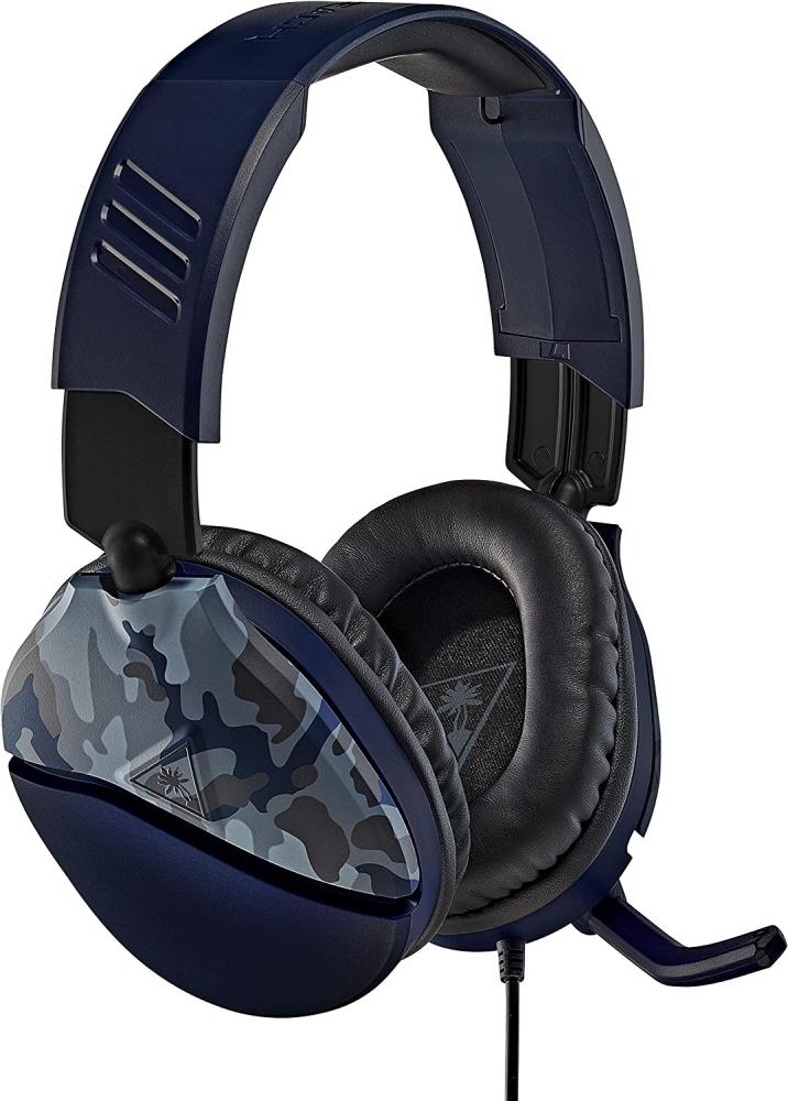 Turtle Beach \/ Gaming headset, Ear Force Recon 70, For Ps4, Blue Camo jbl t500bt wireless bluetooth headphones flat foldable on ear headset with mic noise canceling earphone call