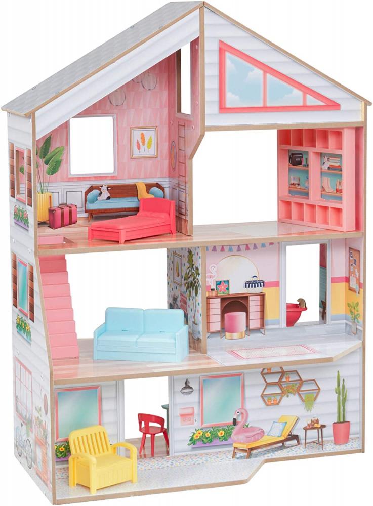 Kidkraft / Charlie wooden dollhouse doll house accessories paremo textile set for doll house fantasy for children toys for kids game furniture dolls doll houses furniture for doll houses bed for dolls accessories
