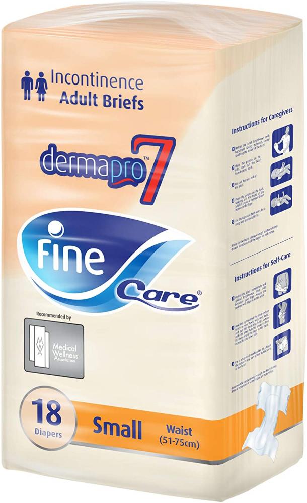 Fine / Adult diapers, Care, Small size 50-75cm, Pack of 18 pieces