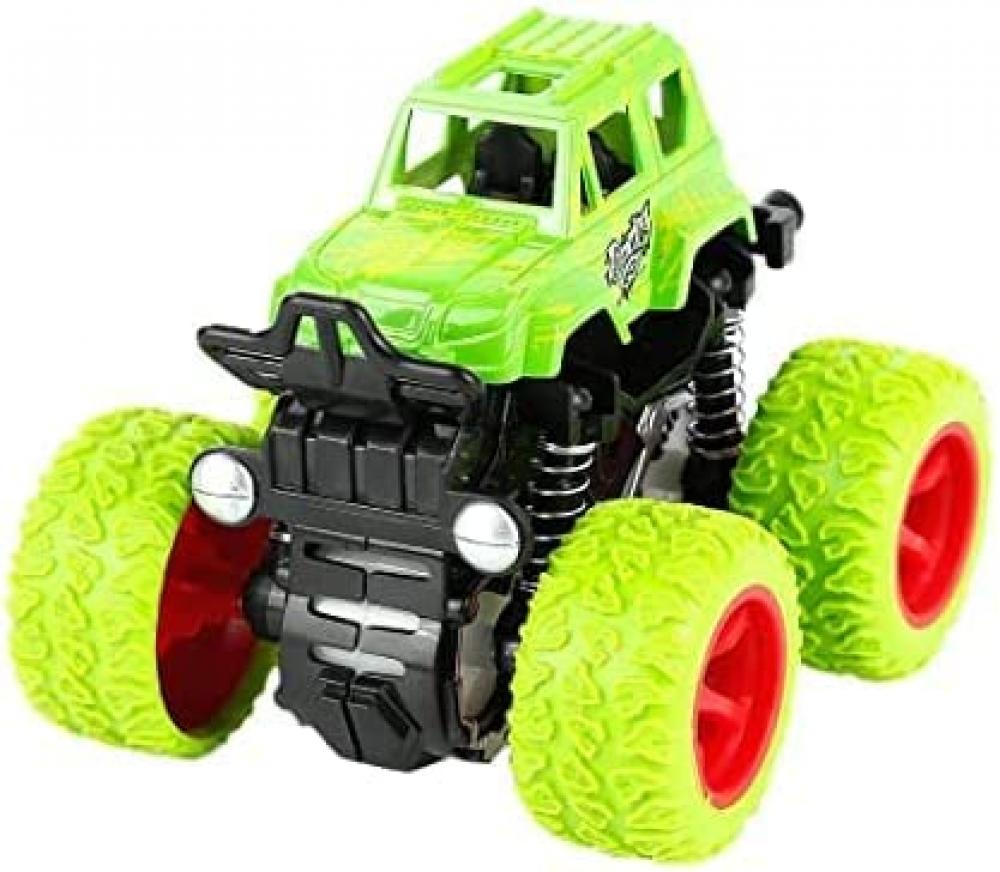 цена Toy Car, GStorm - Monster Trucks for Kids Friction Powered Push and Go Car Big Tire 4WD Bigfoot Monster Truck Toy Gift for Kids Over 3 Years Old