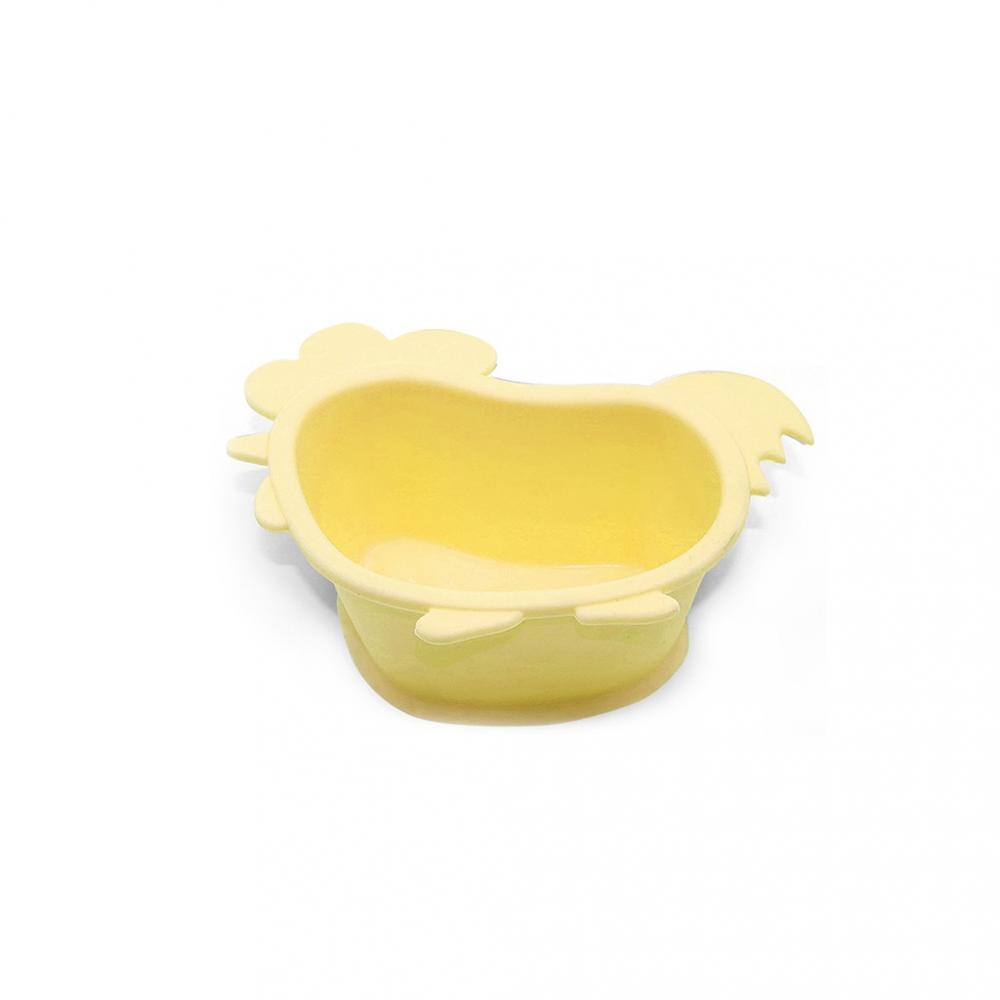 Fissman Silicone Bowl For Kids Yellow 200ml with the handle of the ceramic bowl soup kitchen tableware bowl creative style baked baking bowl salad bowl hotel