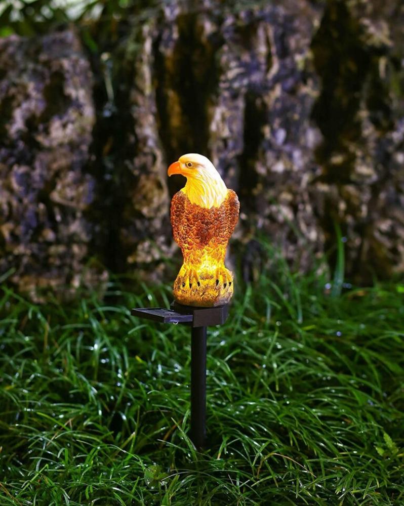 Eagle Figurine Garden Solar Stake Light Decoration(Pack of 5) unihoms full hd battery built in with solar panel full color night vision wide angle