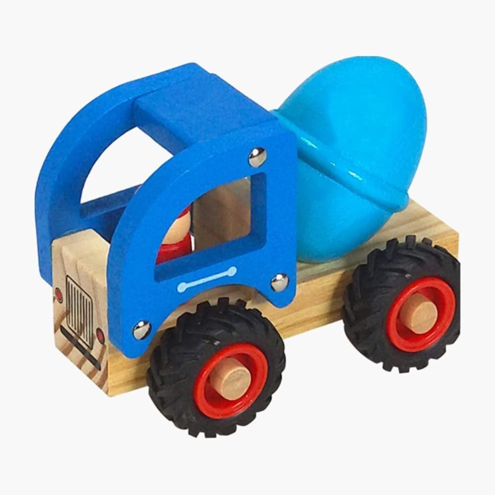 цена Classic Wooden Toys For Kids Walter Wooden Cement Mixer Toy