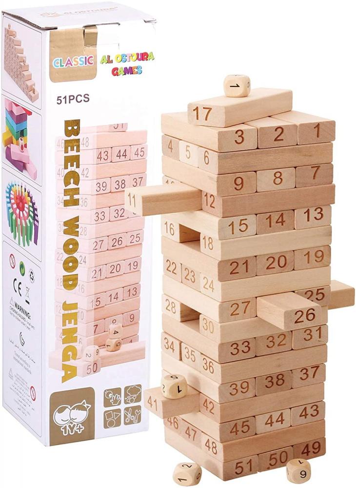 Toys Larger Jenga Educational Wooden Toy new simulation animal model set figurines human evolution planet plant pvc action toy figure kids collection of educational toys