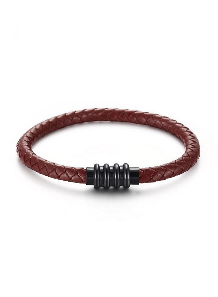 цена LEE COOPER Men's Stainless Steel Red Bracelet - LC.B.01340.850