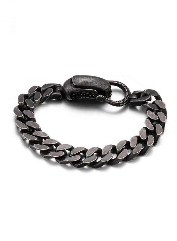 цена LEE COOPER Men's Stainless Steel Black Bracelet - LC.B.01345.060