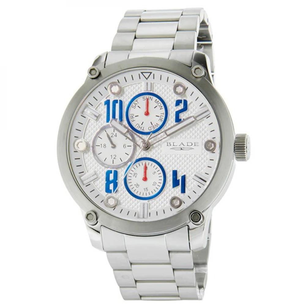цена Blade Combat Round Shape Stainless steel Analog Wrist Watch 3563G2SWS - 45mm - White