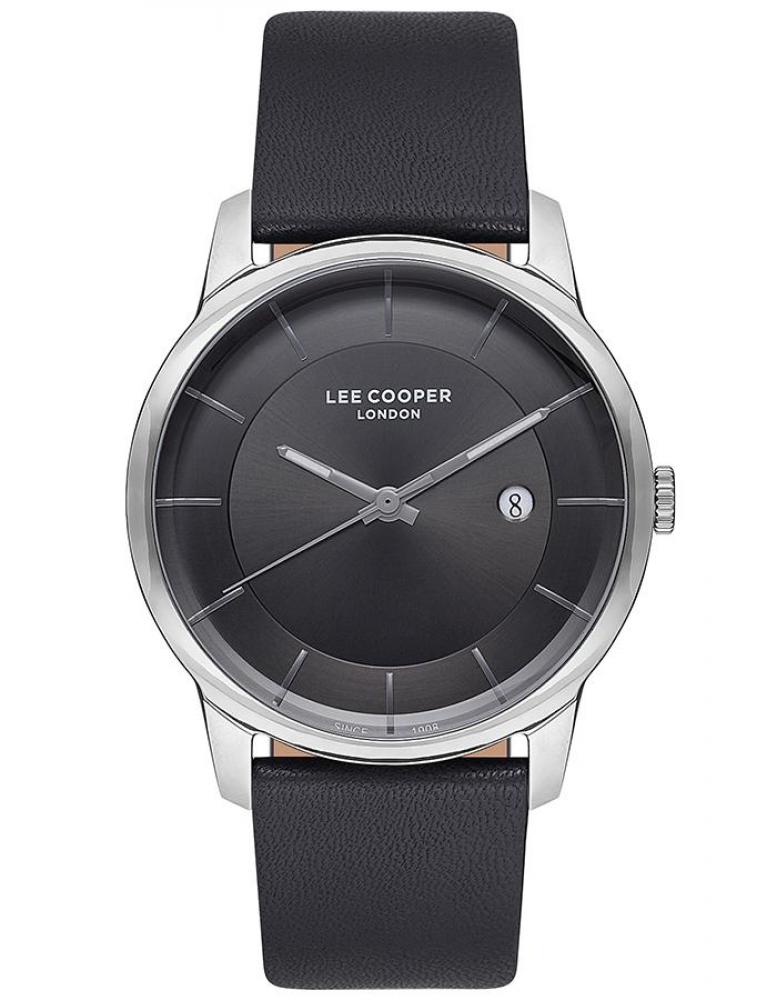 LEE COOPER Men's Multi Function Black Dial Watch - LC07203.066 lee cooper men s multi function brown dial watch lc07203 442