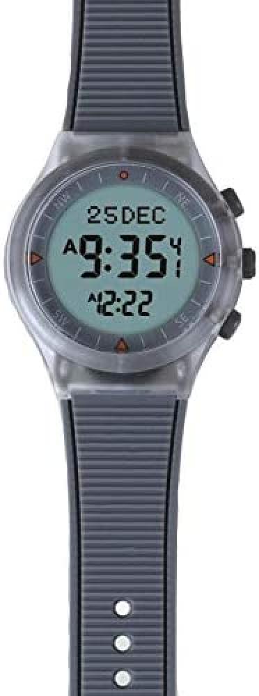 Al-Haramain HA-6506 Sport Azan Watch (Grey) led second generation electronic watch fashion silicone student watch water resistant children s sports watch bracelet