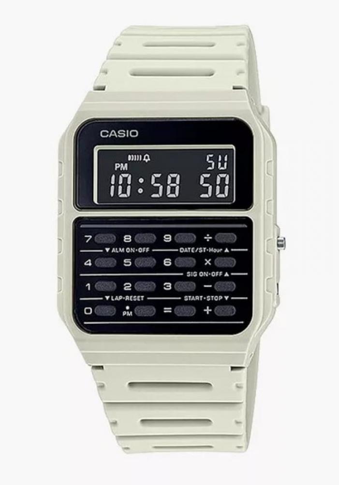 CASIO Unisex Resin Digital Watch CA-53WF-8BDF White casio unisex stainless steel digital watch a159wgea 1df