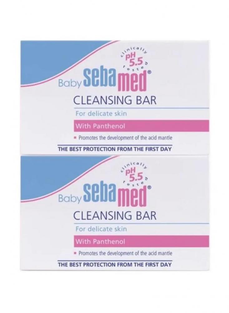 SEBAMED / Baby cleansing soap bar, With panthenol, 3.5 oz (100 g) x 2 pcs sina natural handmade olive oil soap ideal bar soap olive oil bar soap vitamin soap for shiny skin 3 pieces