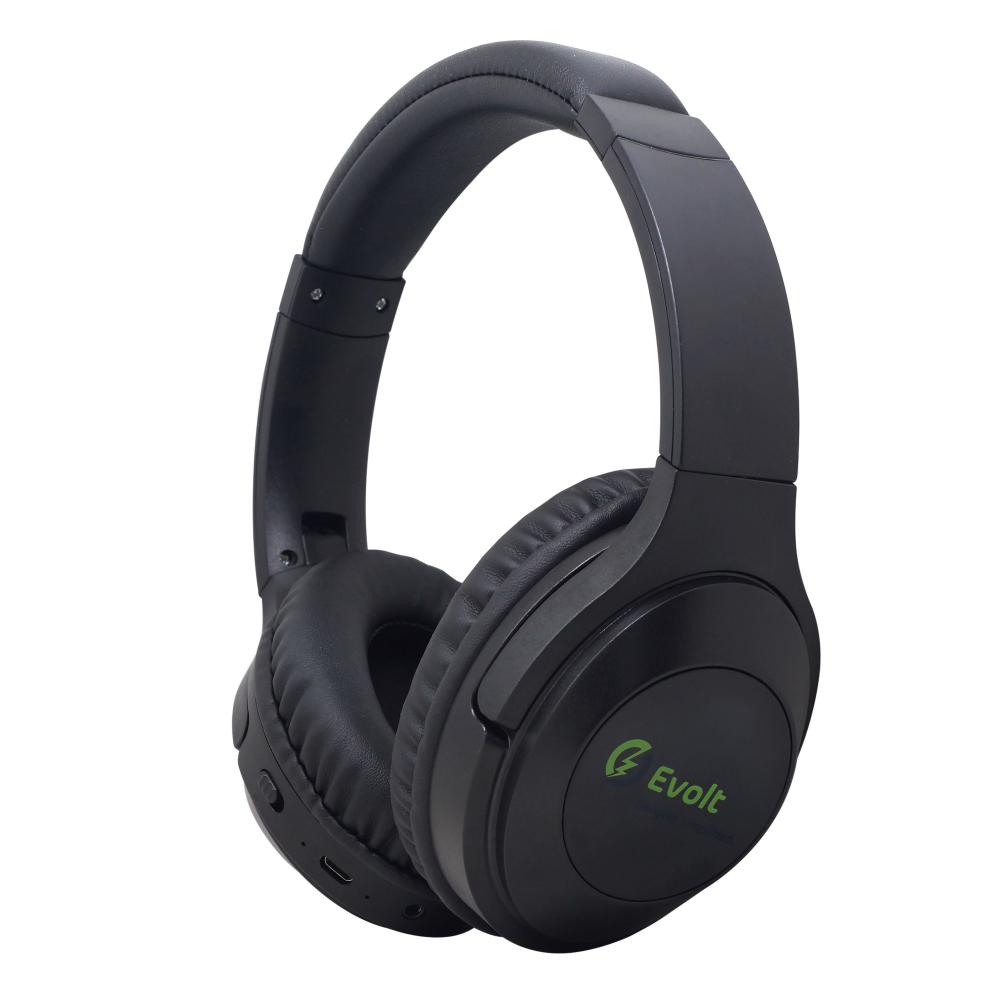 Evolt BH-100 Over-ear Wireless Headphones with AUX-In, Comfortable soft-paded finish, features 40mm speaker drivers, Multi-foldable design, upto 15 ho
