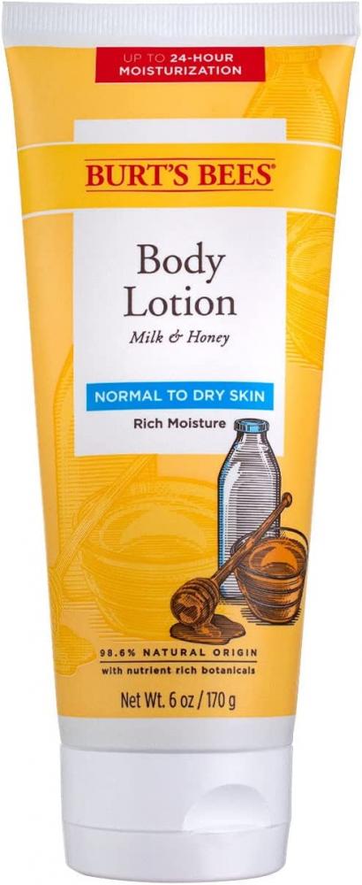 цена Burt's Bees Naturally Nourishing Milk \& Honey Body Lotion 6 oz